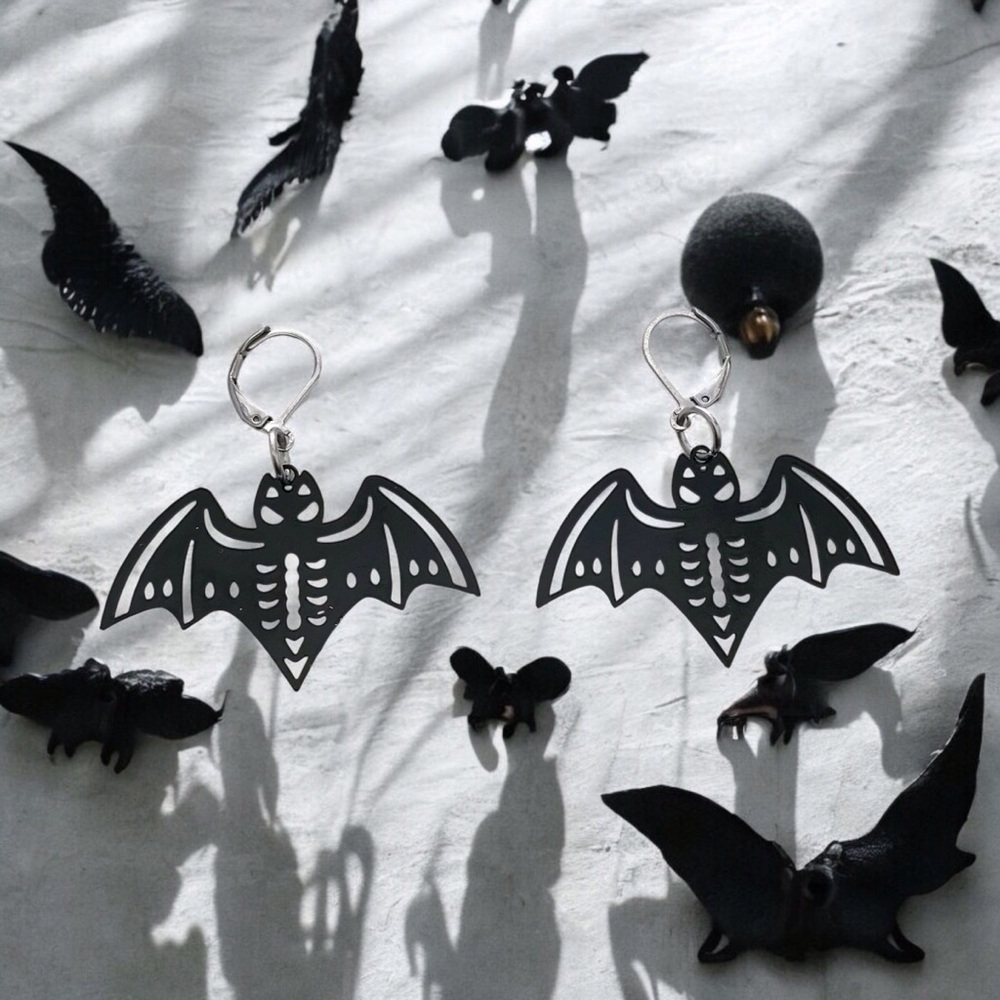 🆕 Bat Earrings Stainless Steel